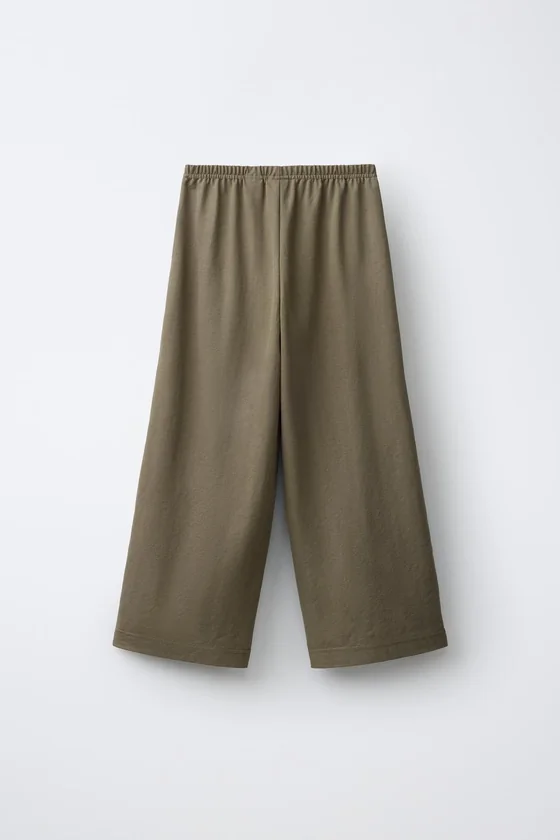 БРЮКИ WIDE LEG В ПИЖАМНОМ СТИЛЕ