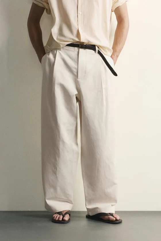 БРЮКИ RELAXED FIT СО СКЛАДКАМИ