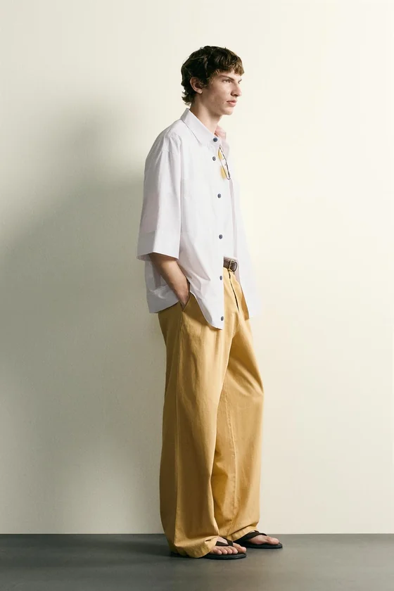 РУБАШКА BOXY FIT В ПОЛОСКУ
