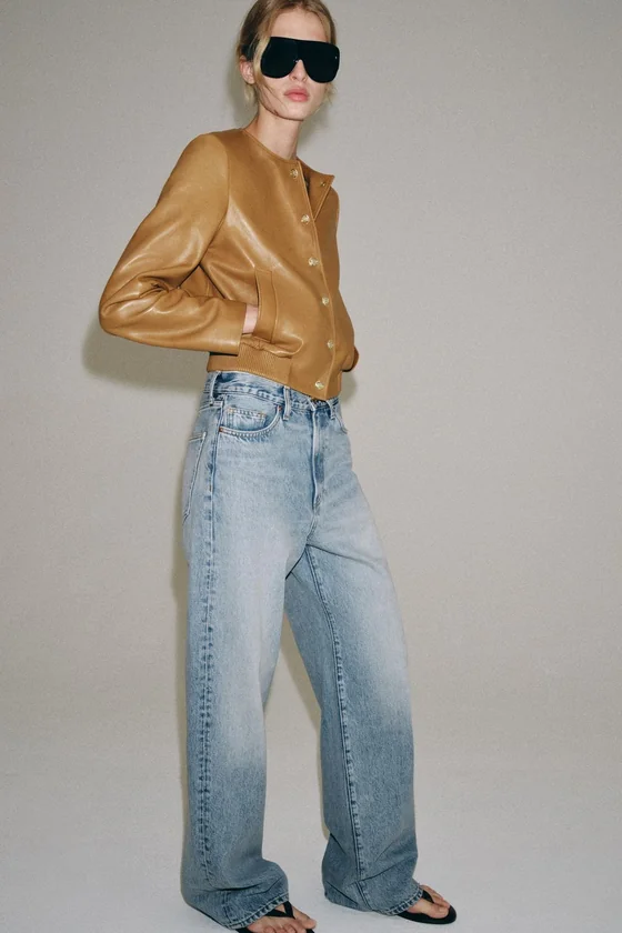 БОМБЕР ИЗ 100% КОЖИ — коллекция Zara «ZW»