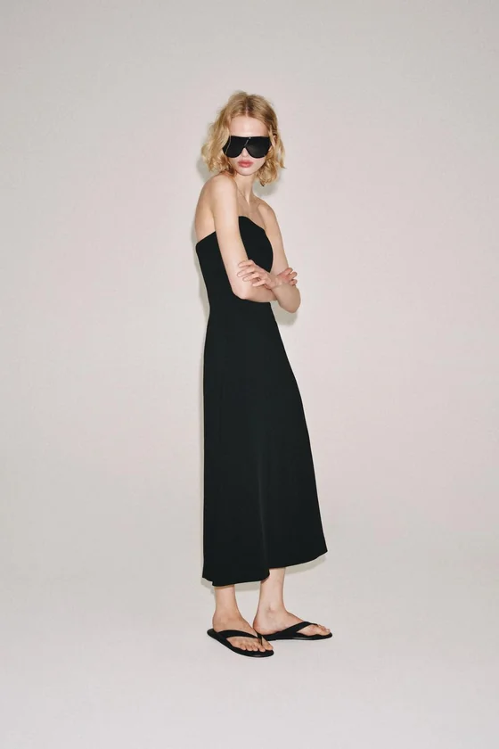 ПЛАТЬЕ БЕЗ БРЕТЕЛЕЙ — коллекция Zara «ZW»