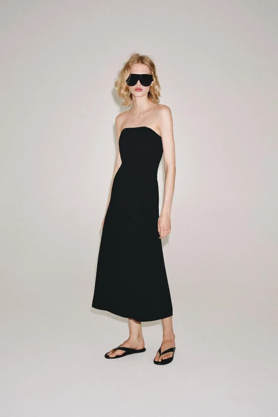 ПЛАТЬЕ БЕЗ БРЕТЕЛЕЙ — коллекция Zara «ZW»