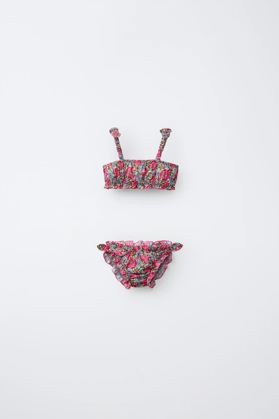 2-6 ЛЕТ/ БИКИНИ С ЦВЕТОЧНЫМ ПРИНТОМ MADE WITH LIBERTY FABRIC