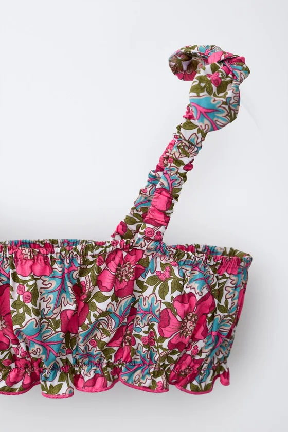 2-6 ЛЕТ/ БИКИНИ С ЦВЕТОЧНЫМ ПРИНТОМ MADE WITH LIBERTY FABRIC