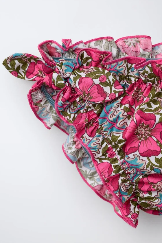 2-6 ЛЕТ/ БИКИНИ С ЦВЕТОЧНЫМ ПРИНТОМ MADE WITH LIBERTY FABRIC