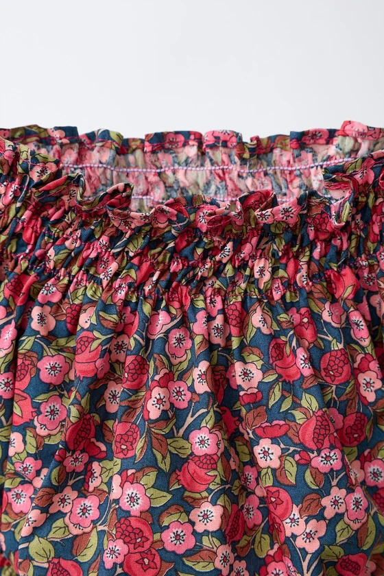 ТРУСЫ С ЦВЕТОЧНЫМ ПРИНТОМ MADE WITH LIBERTY FABRIC