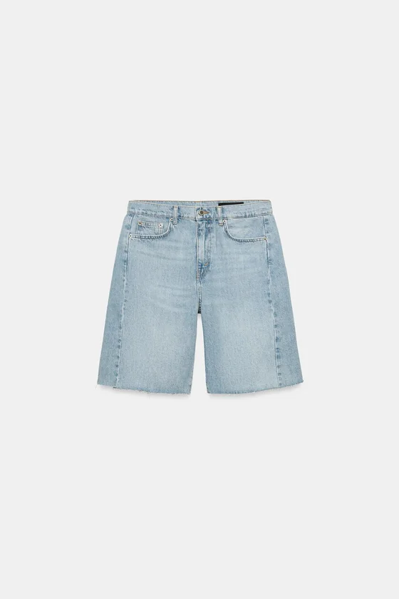 ДЖИНСОВЫЕ ШОРТЫ  СО СРЕДНЕЙ ПОСАДКОЙ — коллекция Zara «ZW»