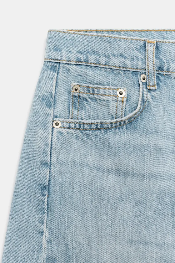 ДЖИНСОВЫЕ ШОРТЫ  СО СРЕДНЕЙ ПОСАДКОЙ — коллекция Zara «ZW»