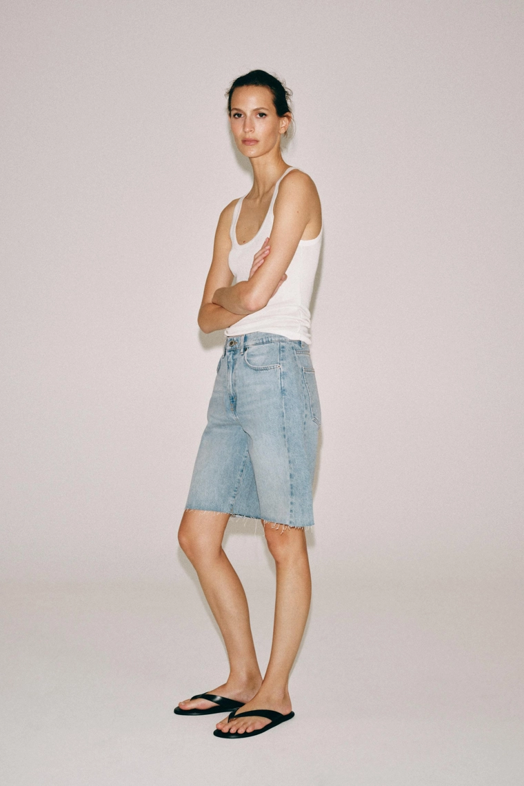 ДЖИНСОВЫЕ ШОРТЫ  СО СРЕДНЕЙ ПОСАДКОЙ — коллекция Zara «ZW»