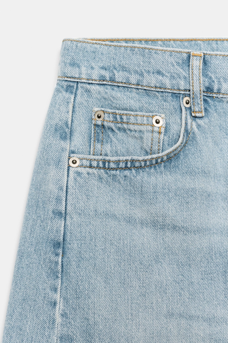 ДЖИНСОВЫЕ ШОРТЫ  СО СРЕДНЕЙ ПОСАДКОЙ — коллекция Zara «ZW»