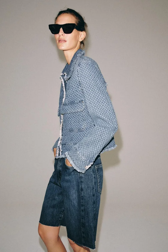 ДЖИНСОВЫЕ ШОРТЫ  СО СРЕДНЕЙ ПОСАДКОЙ — коллекция Zara «ZW»