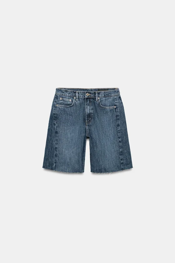 ДЖИНСОВЫЕ ШОРТЫ  СО СРЕДНЕЙ ПОСАДКОЙ — коллекция Zara «ZW»