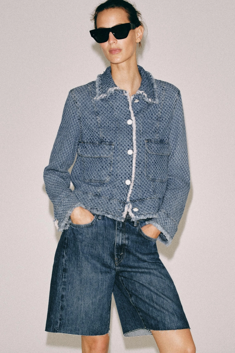 ДЖИНСОВЫЕ ШОРТЫ  СО СРЕДНЕЙ ПОСАДКОЙ — коллекция Zara «ZW»