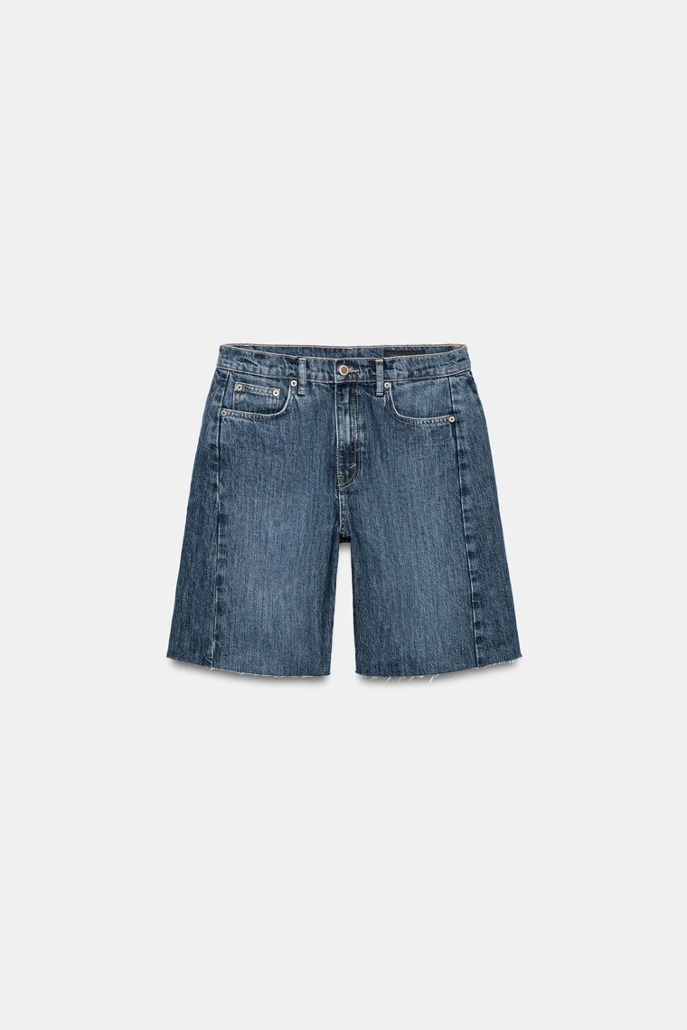 ДЖИНСОВЫЕ ШОРТЫ  СО СРЕДНЕЙ ПОСАДКОЙ — коллекция Zara «ZW»