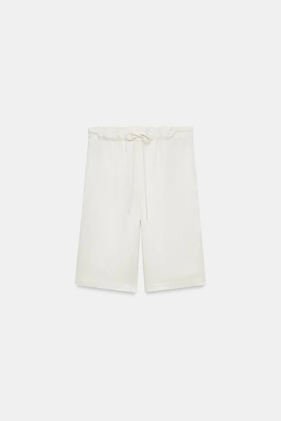 ШОРТЫ В ПИЖАМНОМ СТИЛЕ — коллекция Zara «ZW»