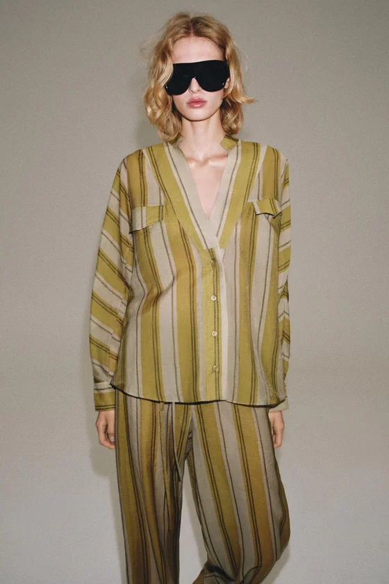 БРЮКИ В ПОЛОСКУ — коллекция Zara «ZW»