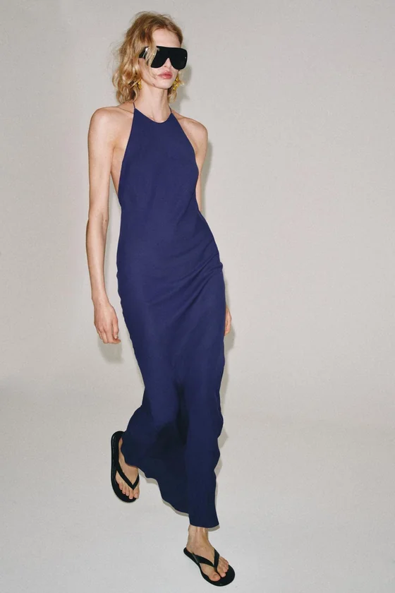 ПЛАТЬЕ коллекция Zara «ZW» С ГОРЛОВИНОЙ ХАЛТЕР