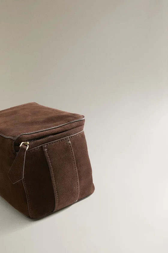 Кожаная косметичка split suede