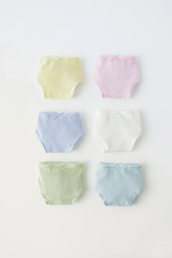 6–14 ЛЕТ/ НАБОР ИЗ ШЕСТИ ТРУСОВ ИЗ РЕЛЬЕФНОЙ ТКАНИ