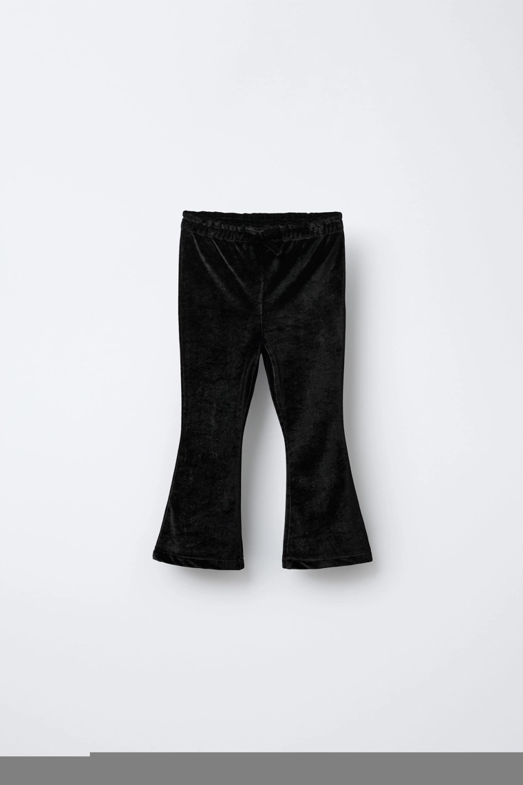 Брюки из вельвета с расклешенными штанинами