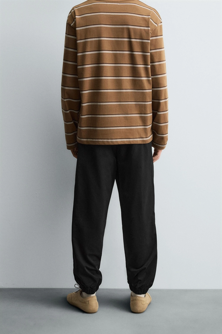 Брюки с завышенной талией slim fit jogger