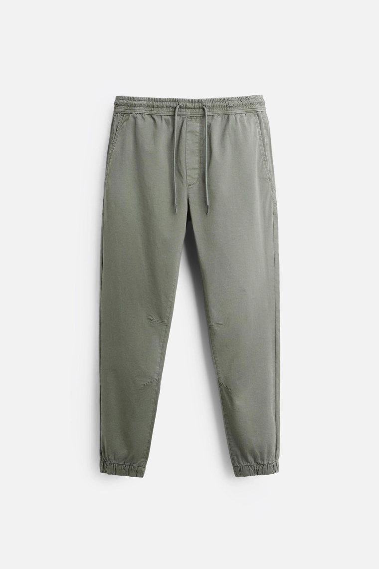 Брюки с завышенной талией faded jogger
