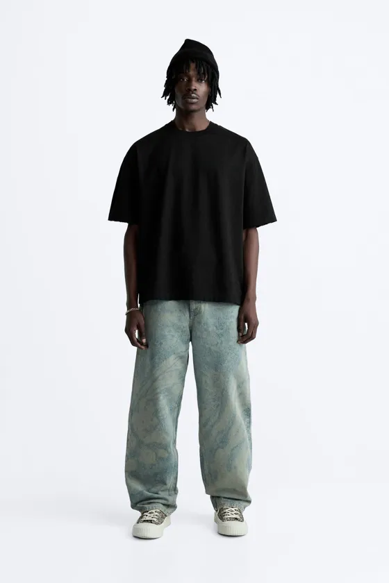 ФУТБОЛКА RELAXED FIT С РАЗРЕЗАМИ