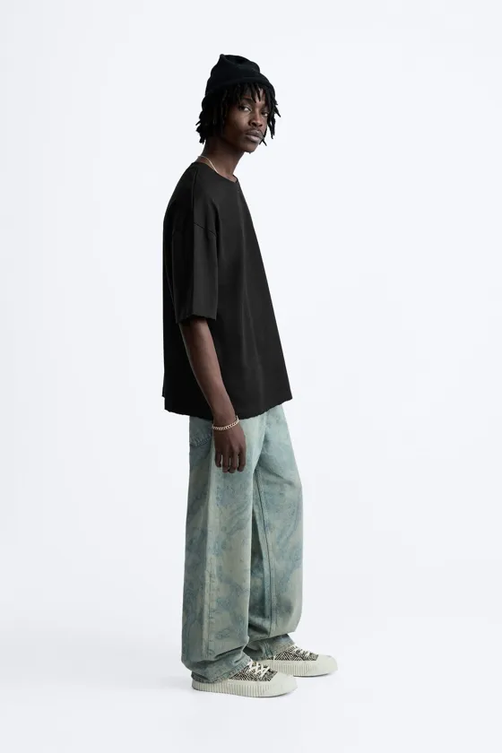 ФУТБОЛКА RELAXED FIT С РАЗРЕЗАМИ