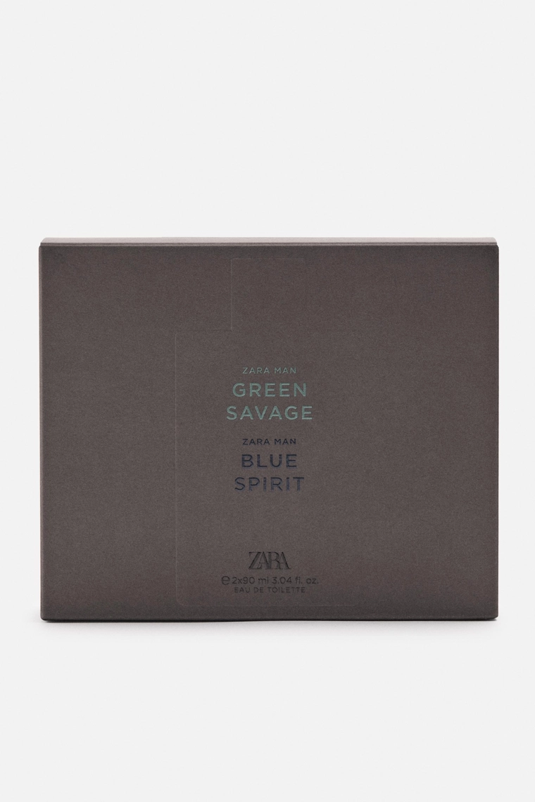 Набор парфюма ZARA MAN Green savage + blue spirit edt 2 x 90 ml