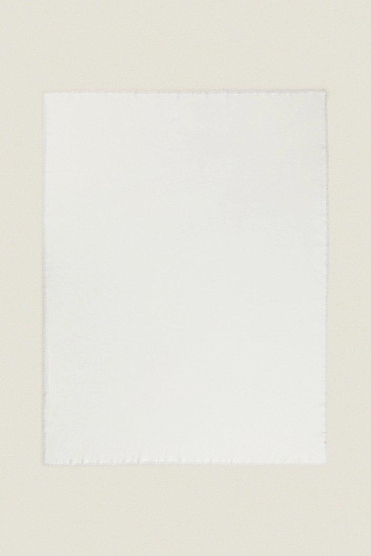 Плед из льна и хлопка