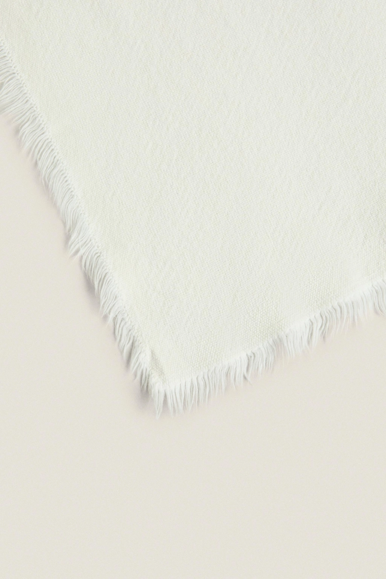 Плед из льна и хлопка