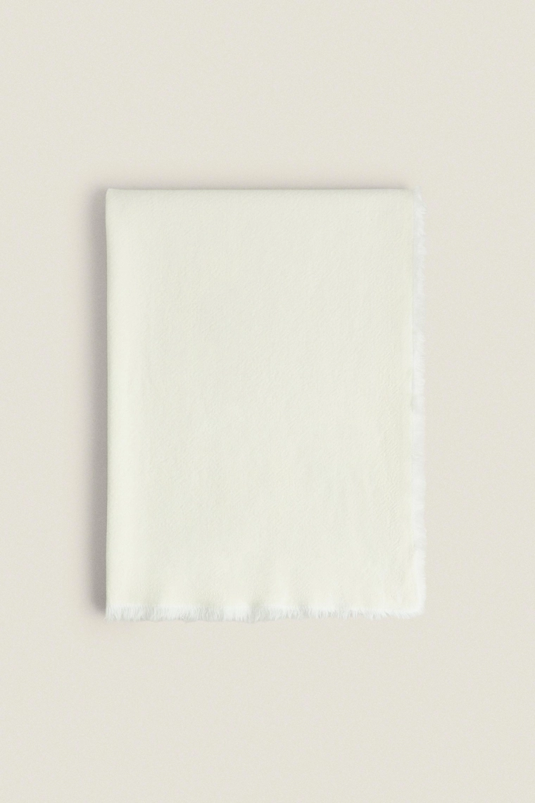 Плед из льна и хлопка