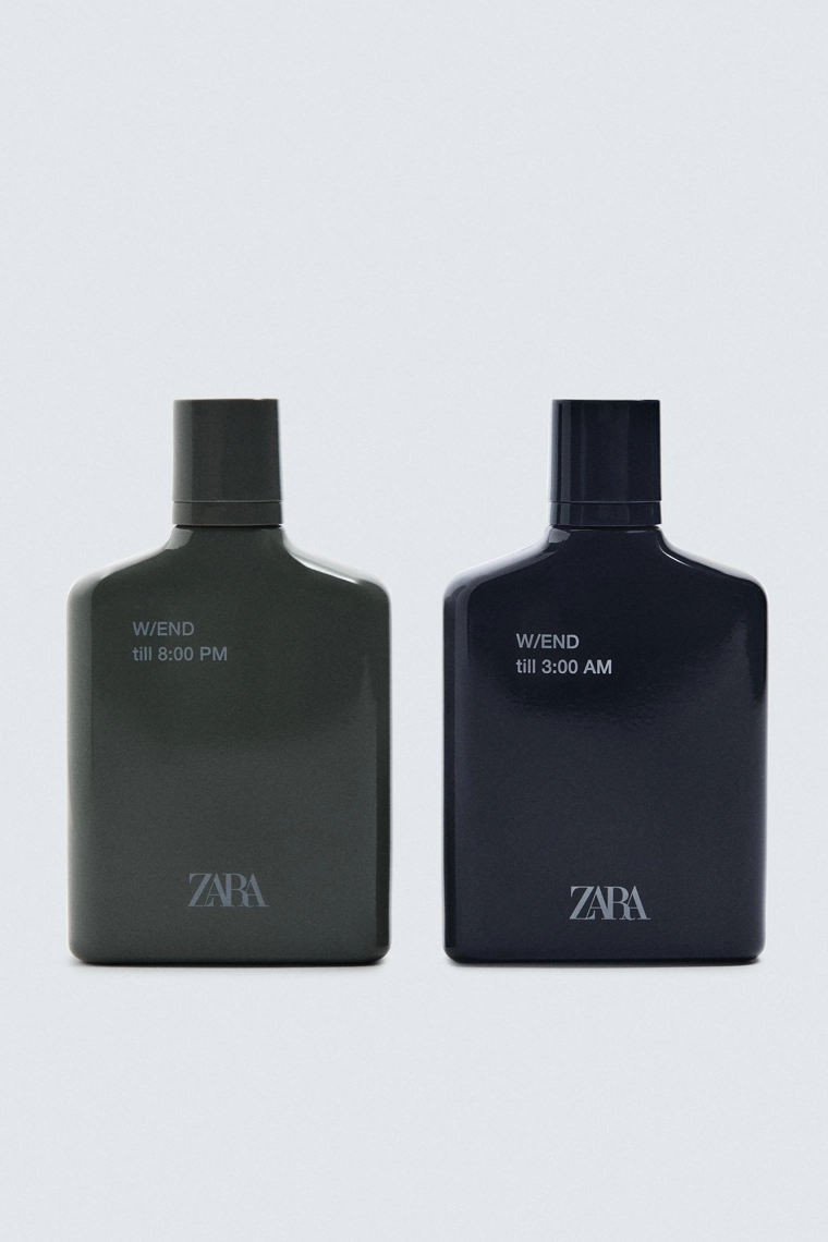 Набор туалетной воды - ZARA W/END TILL 8:00 PM W/END TILL 3:00 AM EDT 100 ML + 100 ML (3.4 FL. OZ). 