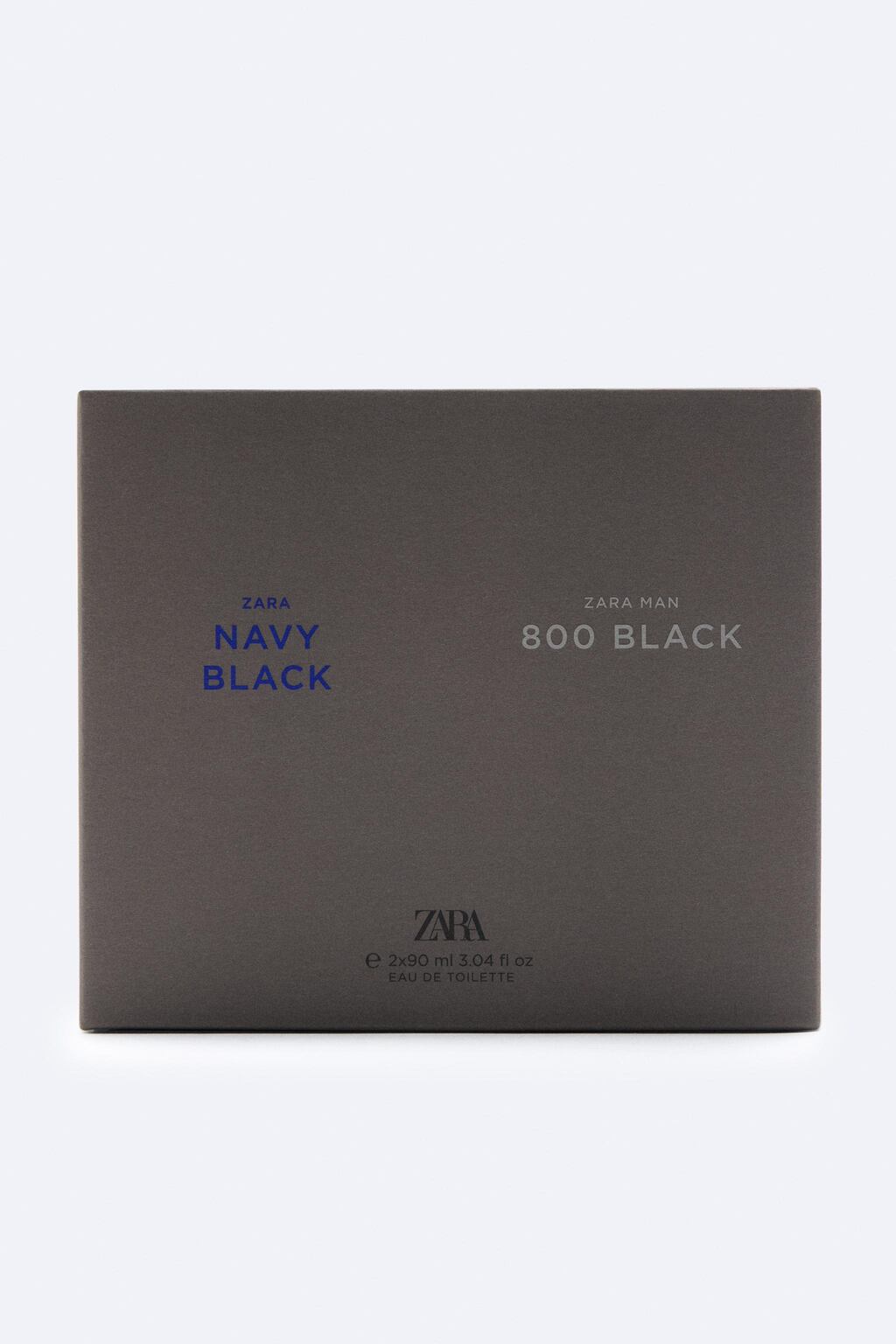 набор парфюма ZARA MAN NAVY BLACK + ZARA MAN 800 BLACK EDT, 2 X 90 МЛ