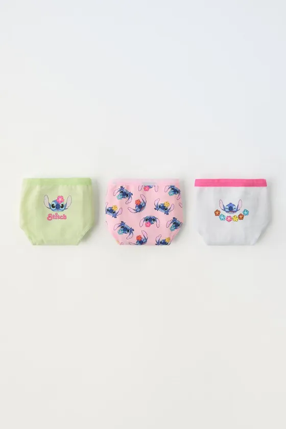 2–6 ЛЕТ/ НАБОР ИЗ ТРЕХ ТРУСОВ С ПРИНТОМ «ЛИЛО И СТИЧ» © DISNEY