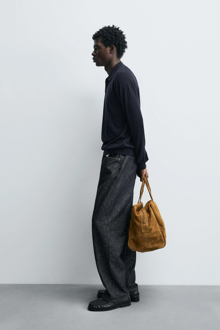 Поло из шерсти и шелка