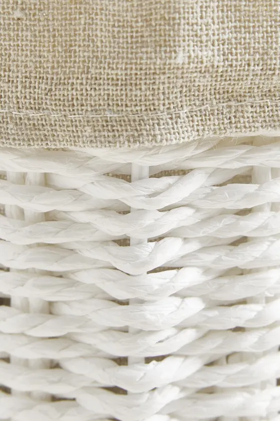 Круглый баул с льняной подкладкой