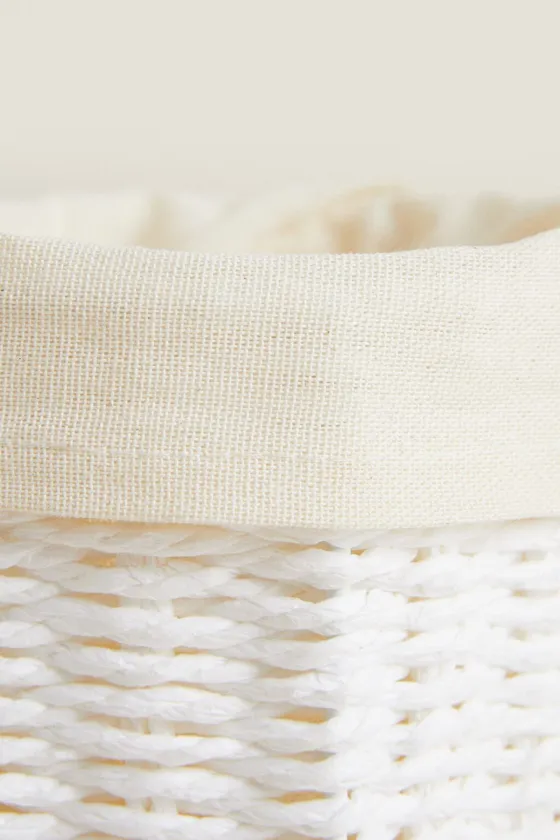 Круглый баул с льняной подкладкой