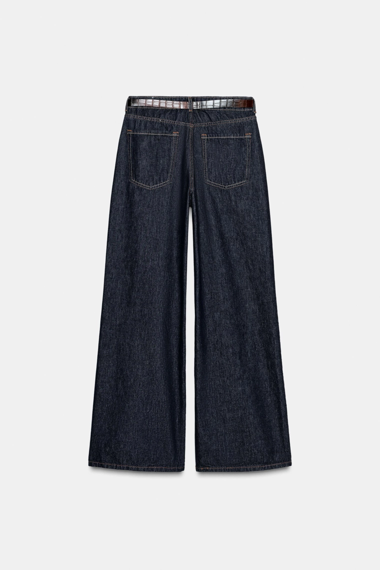 ДЖИНСЫ Z1975 STRAIGHT HIGH-WAIST С РЕМНЕМ