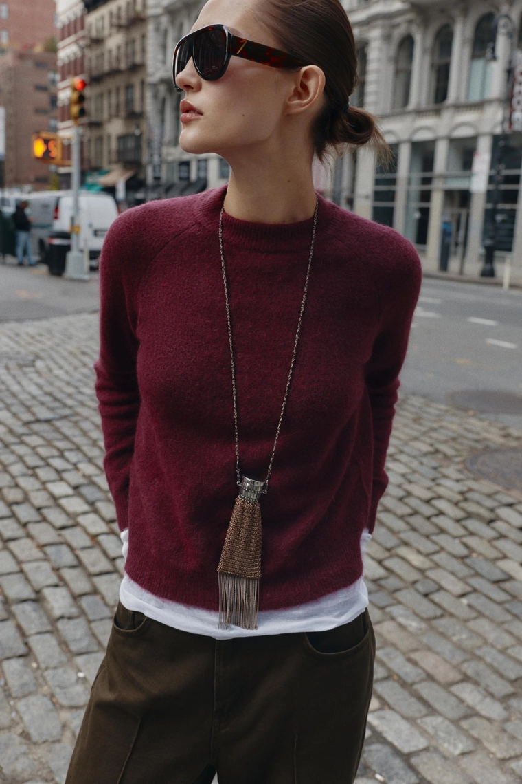 Джемпер из шерсти и альпаки