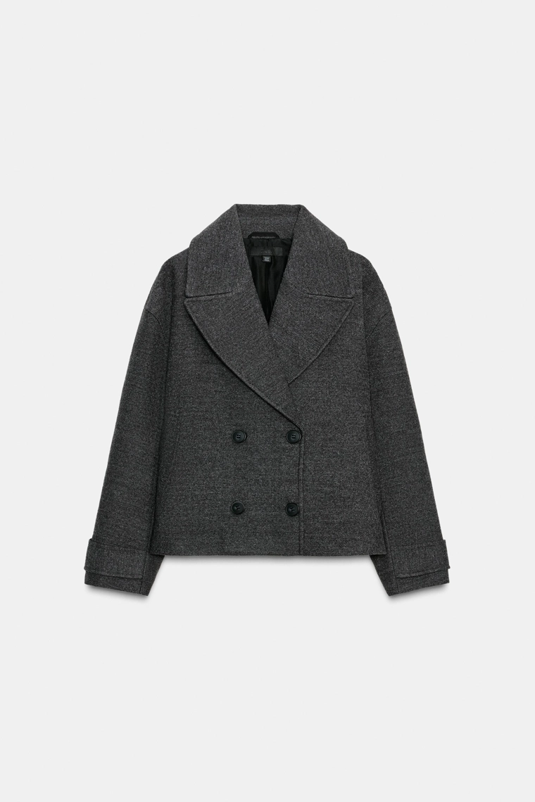 ДВУБОРТНОЕ ПАЛЬТО В СТИЛЕ OVERSIZE