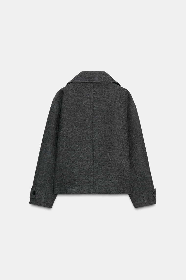 ДВУБОРТНОЕ ПАЛЬТО В СТИЛЕ OVERSIZE