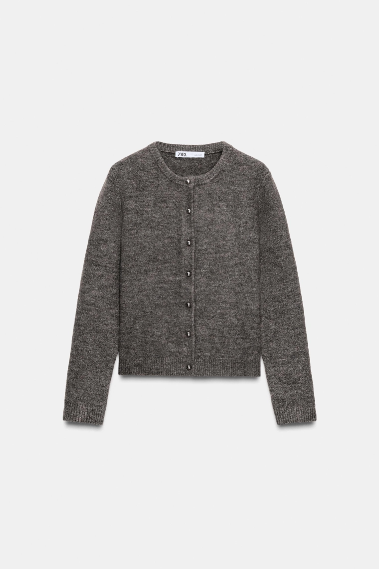 Кардиган с металлическими пуговицами