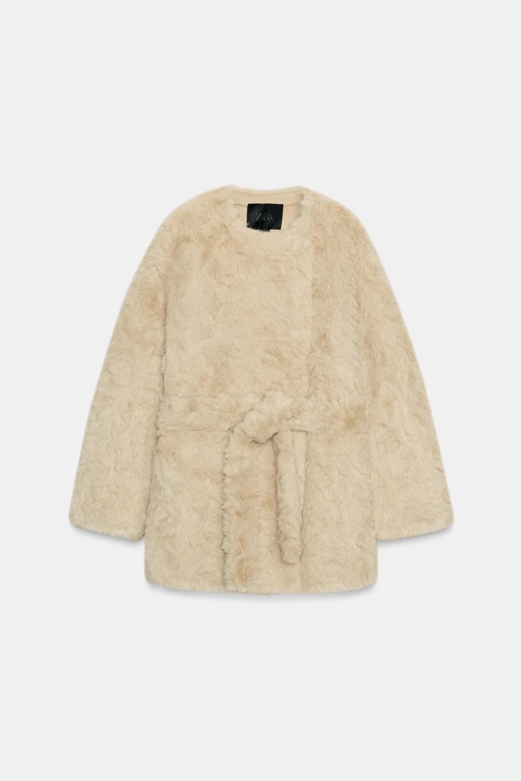 ЖИЛЕТ ИЗ ИСКУССТВЕННОГО МЕХА — ZW COLLECTION